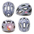 Charger l'image dans la visionneuse de la galerie, Crazy Safety Bicycle helmet Heartbeat Stripes children's helmet with light