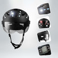 Charger l'image dans la visionneuse de la galerie, Crazy Safety Bicycle helmet Matte black / L (55cm-61cm) Willow e-bike bicycle helmet
