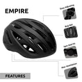 Charger l'image dans la visionneuse de la galerie, Crazy Safety Bicycle helmet Matte black / M (54-59cm) Empire bicycle helmet