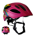 Charger l'image dans la visionneuse de la galerie, Crazy Safety Bicycle helmet Pink Splash / M (54-58cm) Wild Brush children's helmet with light
