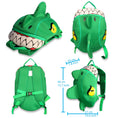 Charger l'image dans la visionneuse de la galerie, Crazy Safety Bicycle helmet Product bundle: Green crocodile bike helmet, backpack, cycling gloves & bell.