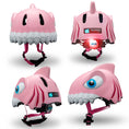 Charger l'image dans la visionneuse de la galerie, Crazy Safety Bicycle helmet Product bundle: Pink Shark Bicycle Helmet, lock and shark Bell for Children