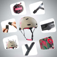 Charger l'image dans la visionneuse de la galerie, Crazy Safety Bicycle helmet RAMPAGE skater bicycle helmet - Belle
