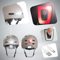 Charger l'image dans la visionneuse de la galerie, Crazy Safety Bicycle helmet Vertigo urban bicycle helmet with front and rear lights