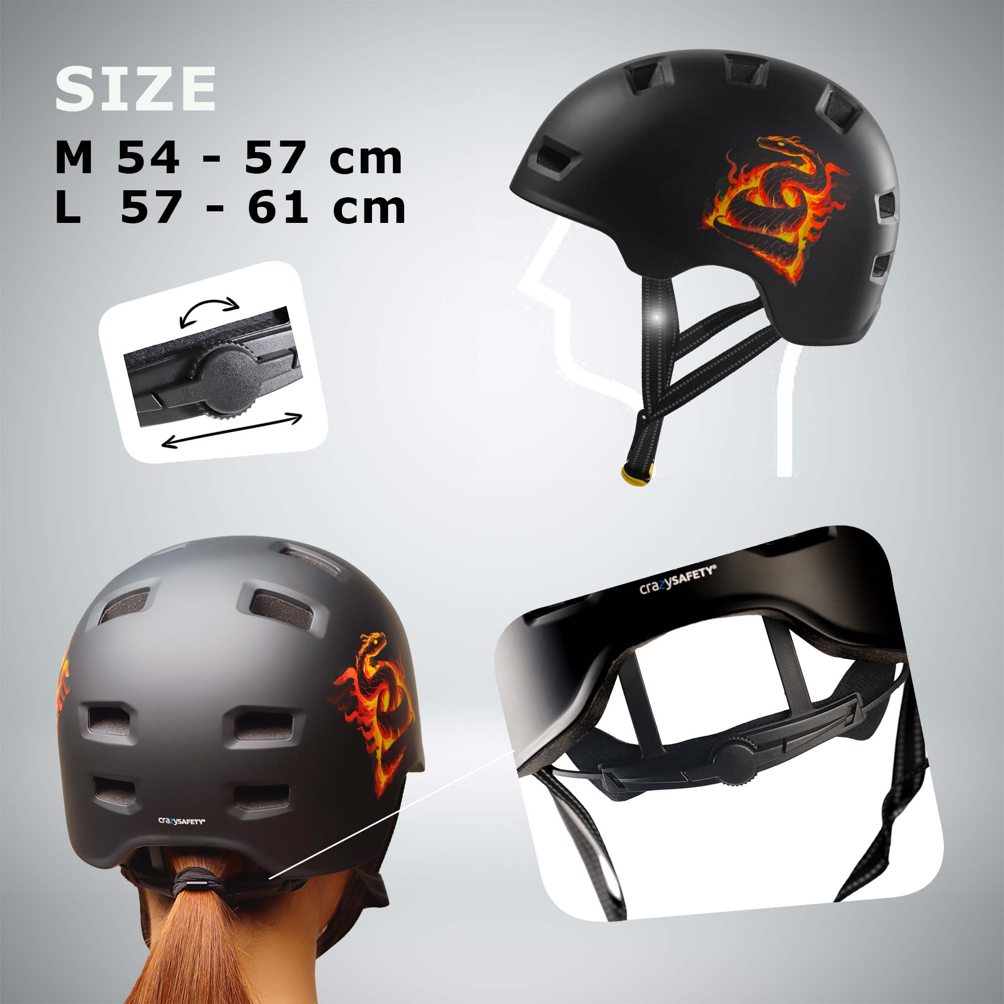  Casque de skater RAMPAGE - Jungle