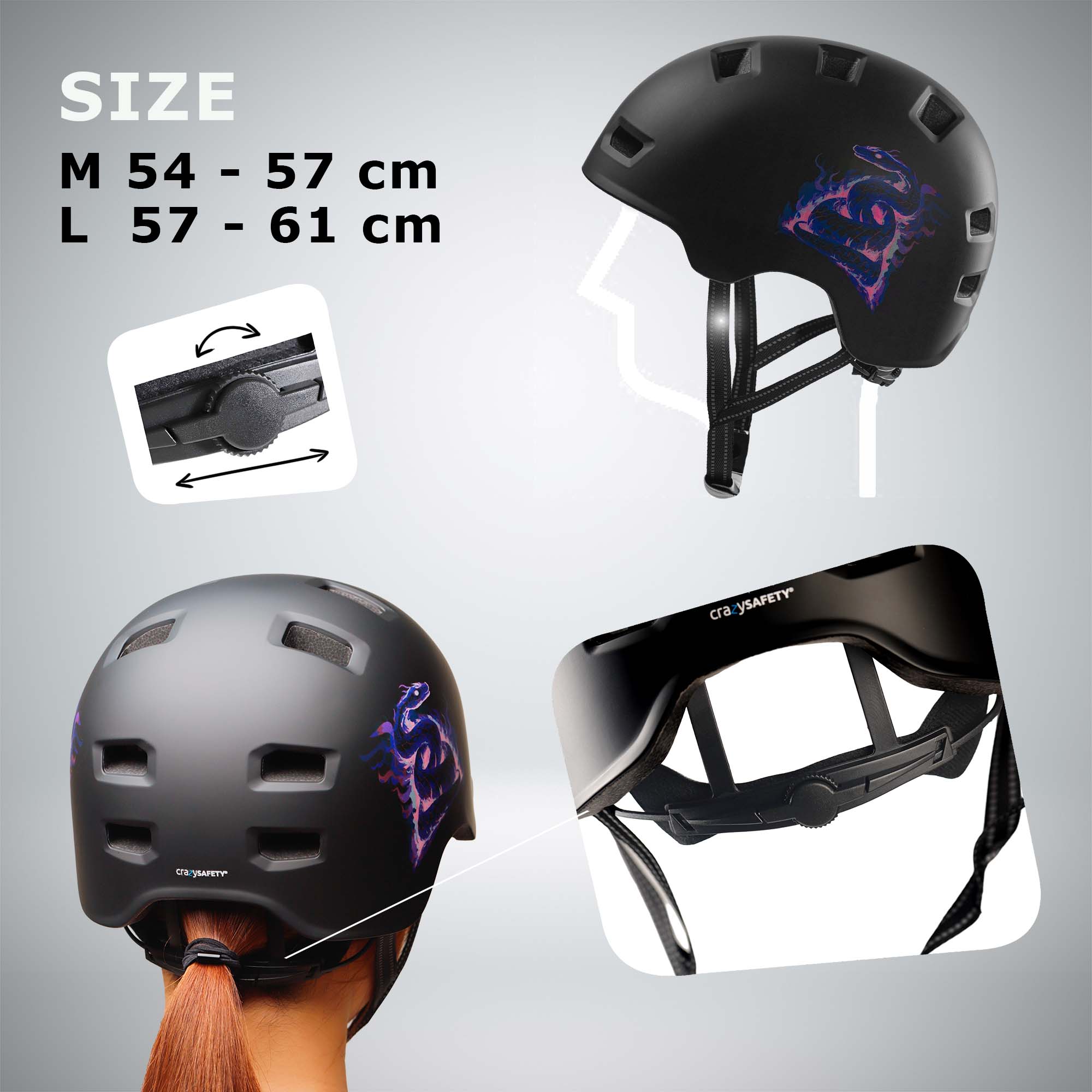  Casque de skater RAMPAGE - Jungle