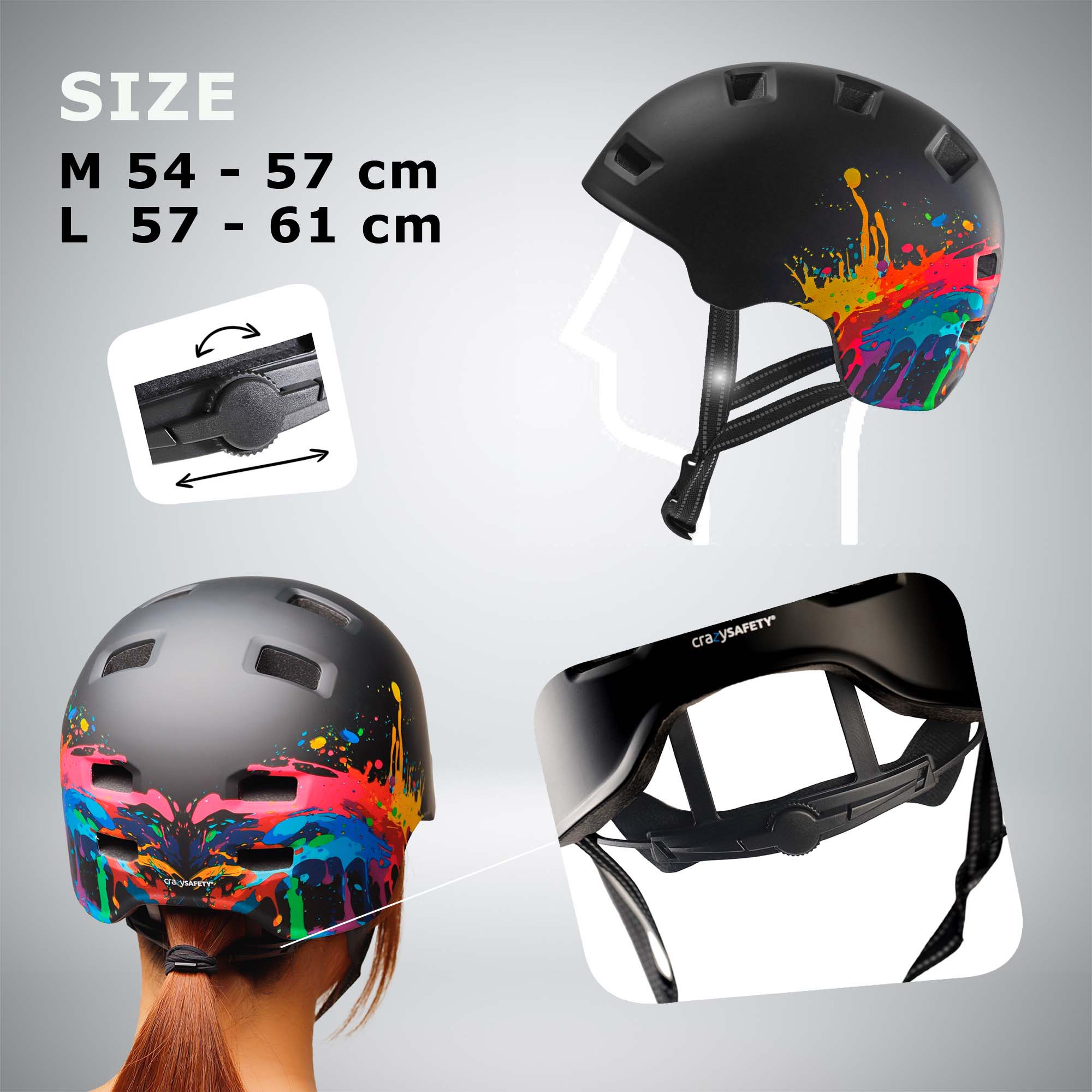 Casque de vélo skater RAMPAGE - Urbain