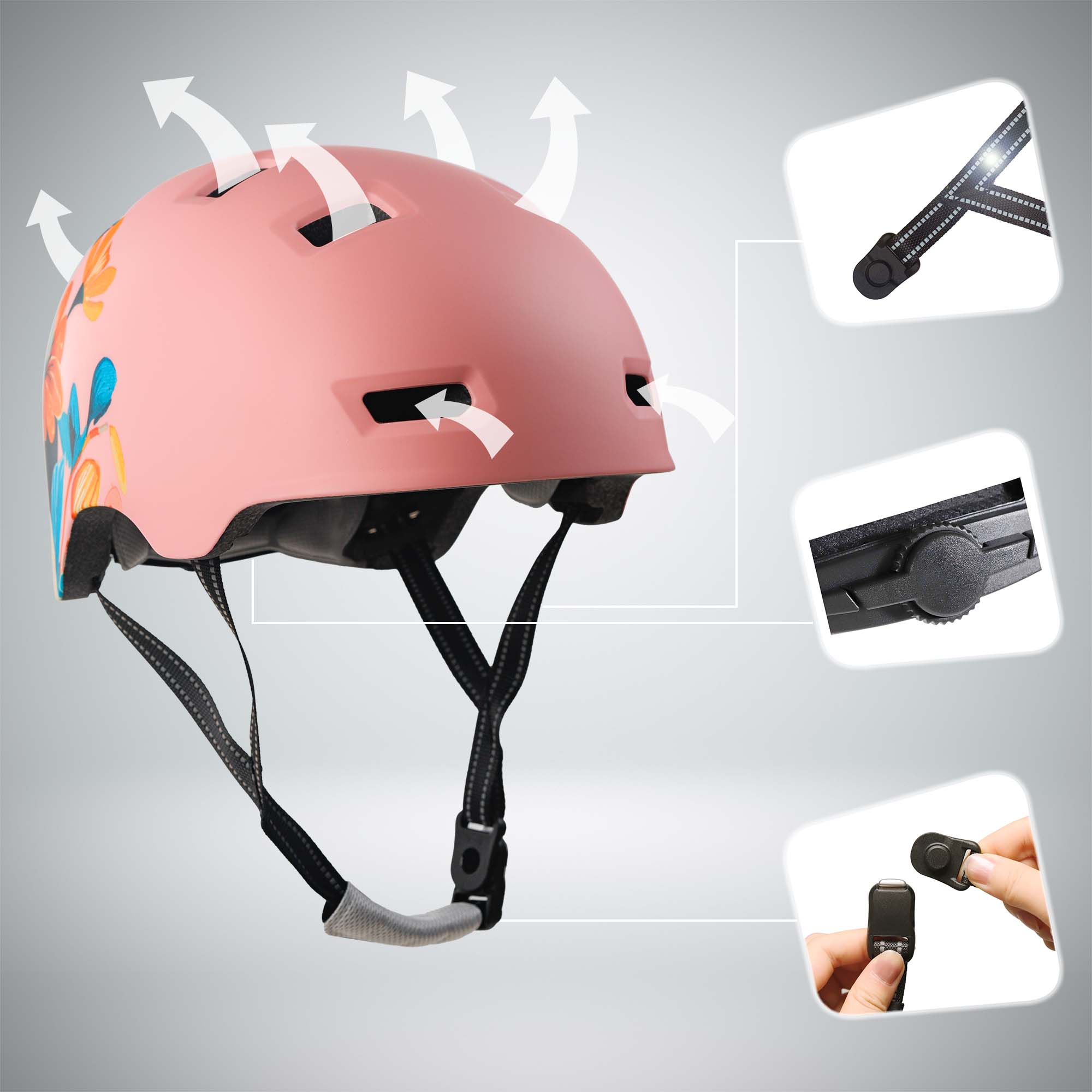  Casque de vélo skater RAMPAGE - Belle 