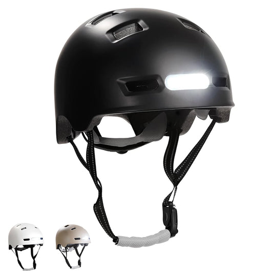 Casque de vélo urbain Vertigo avec lumières avant et arrière