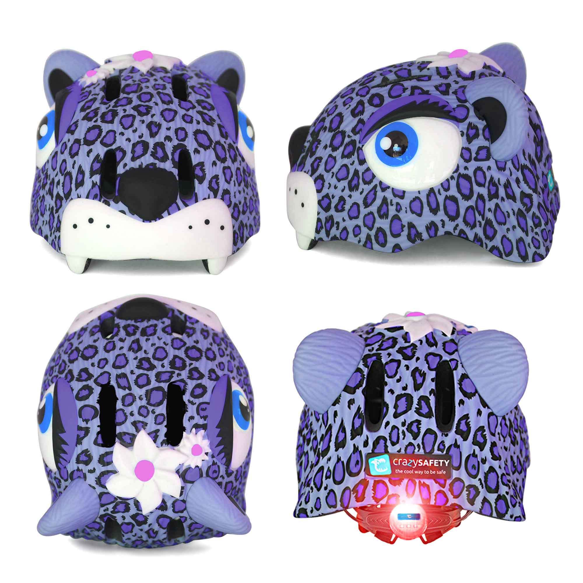 Crazy Safety Bicycle helmet Leopard bicycle helmet