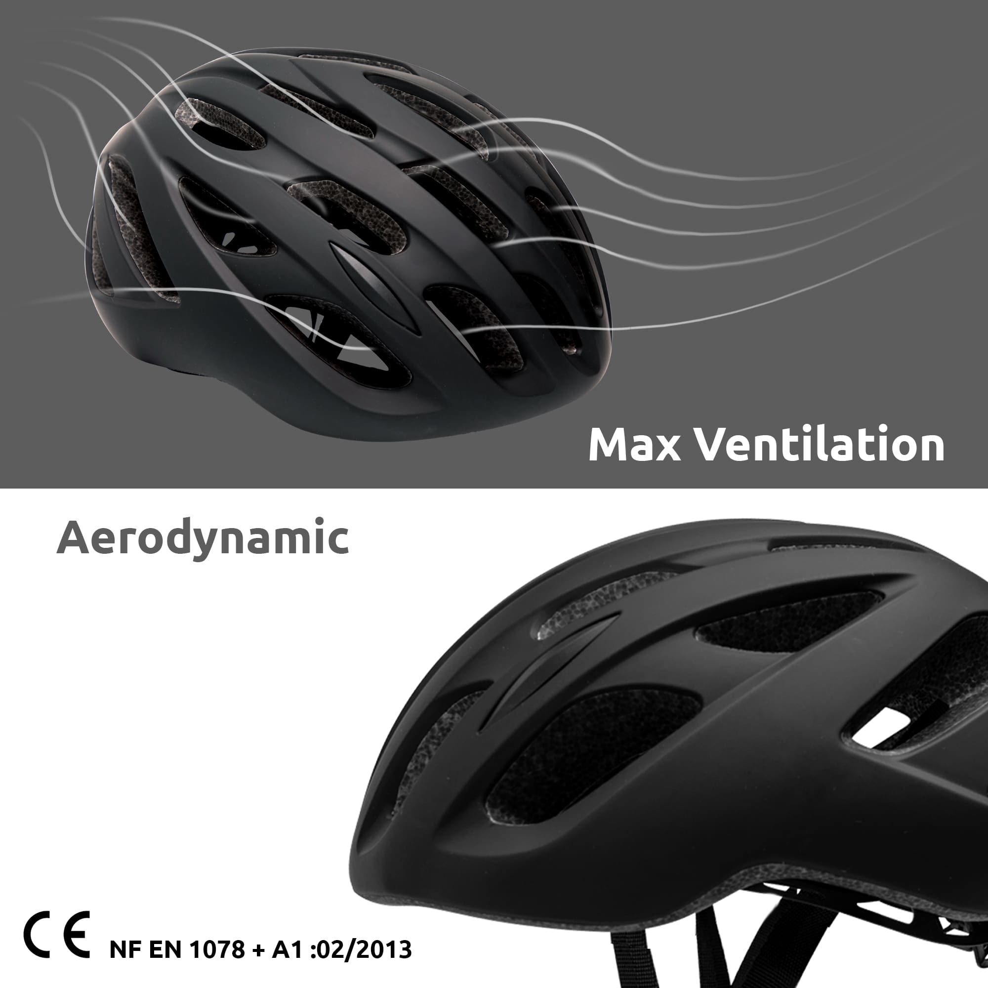 Crazy Safety Bicycle helmet Matte black / M (54-59cm) Empire bicycle helmet