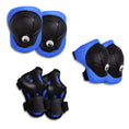 Charger l'image dans la visionneuse de la galerie, Crazy Safety Bicycle helmet Product bundle: Blue dino bike helmet, protective gear, lock, and cycling gloves for kids.
