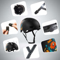 Charger l'image dans la visionneuse de la galerie, Crazy Safety Bicycle helmet RAMPAGE skater bicycle helmet - Belle
