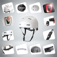 Charger l'image dans la visionneuse de la galerie, Crazy Safety Bicycle helmet Vertigo urban bicycle helmet with front and rear lights
