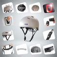 Charger l'image dans la visionneuse de la galerie, Crazy Safety Bicycle helmet Vertigo urban bicycle helmet with front and rear lights
