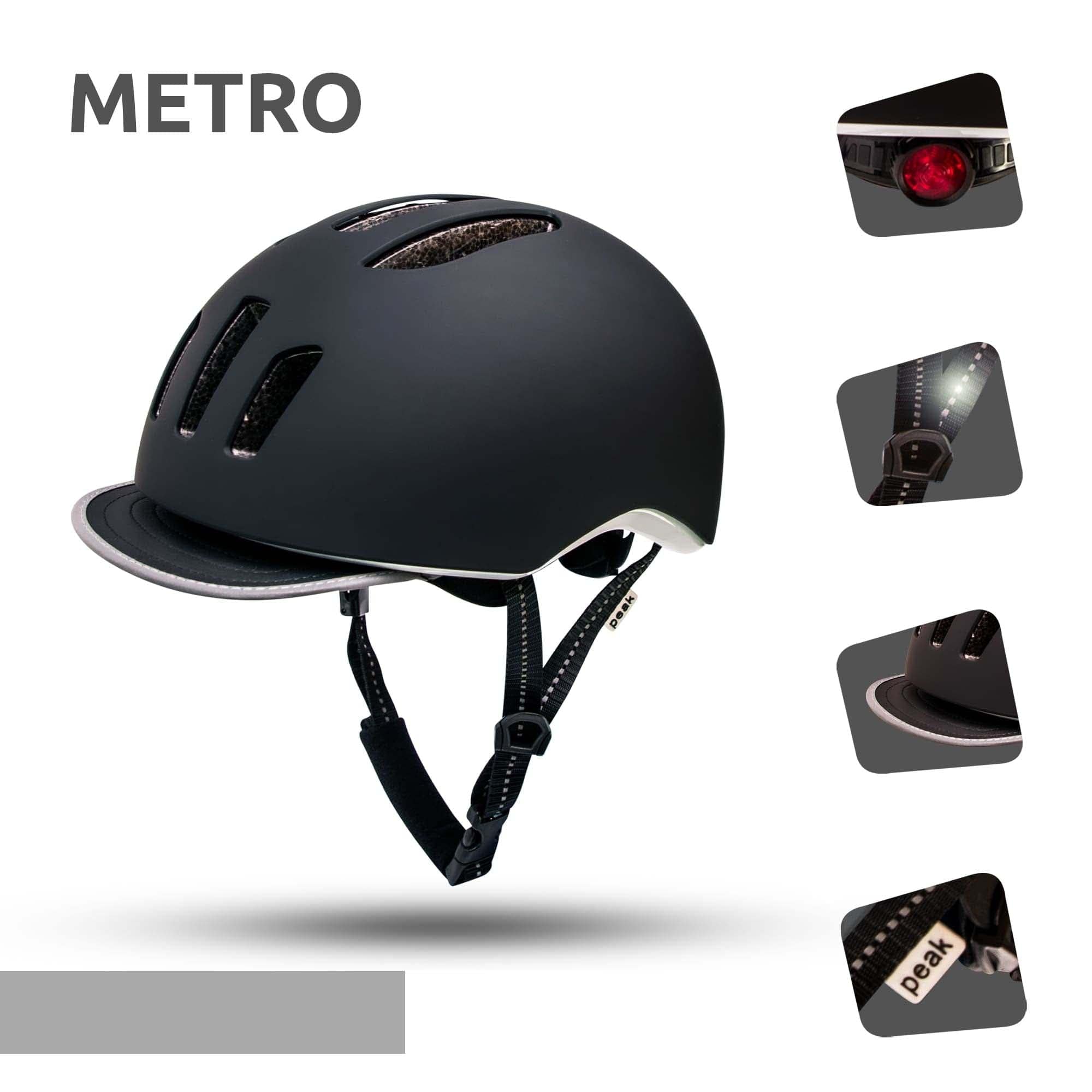 Casque de vélo Metro - Noir